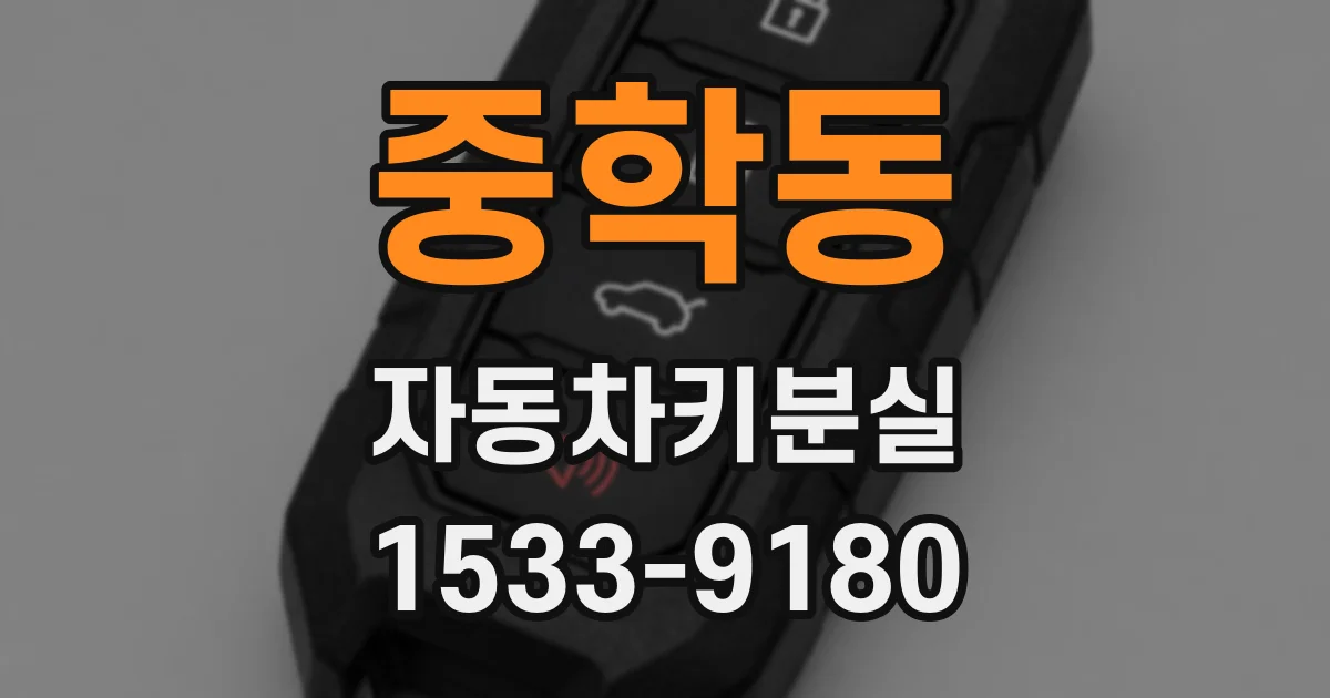 중학동 자동차키분실