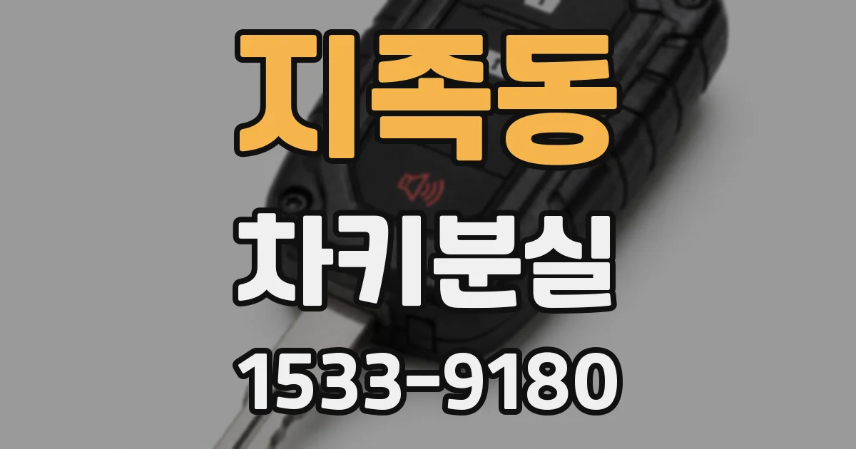 지족동 차키분실