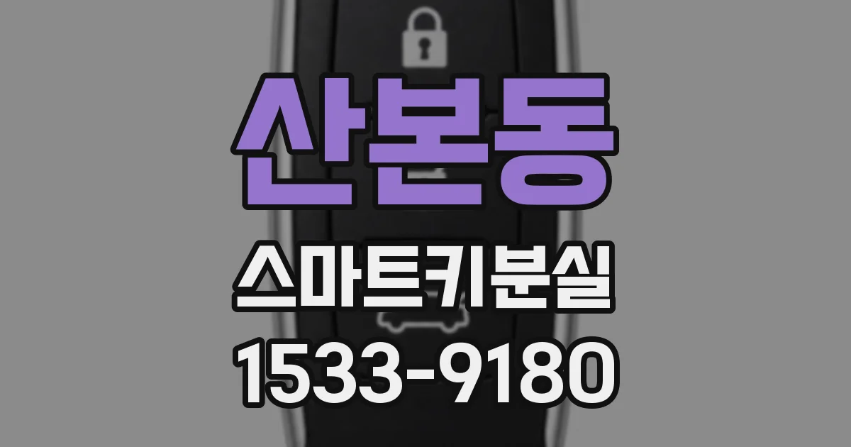 산본동 스마트키분실