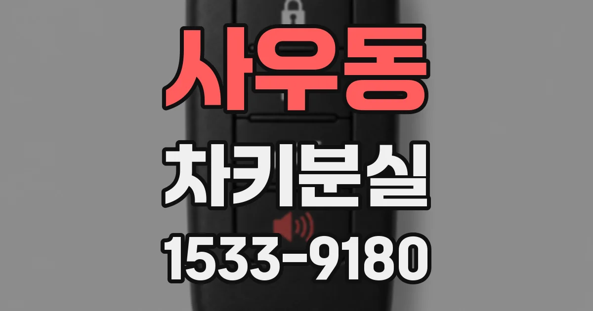사우동 차키분실