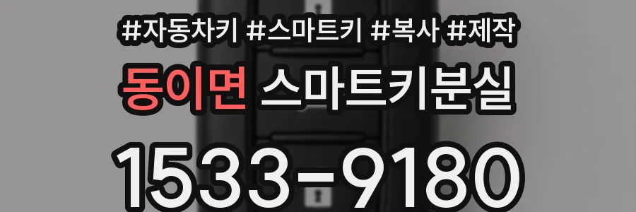 동이면 스마트키분실