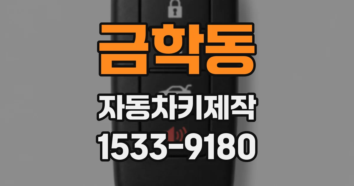 금학동 자동차키제작