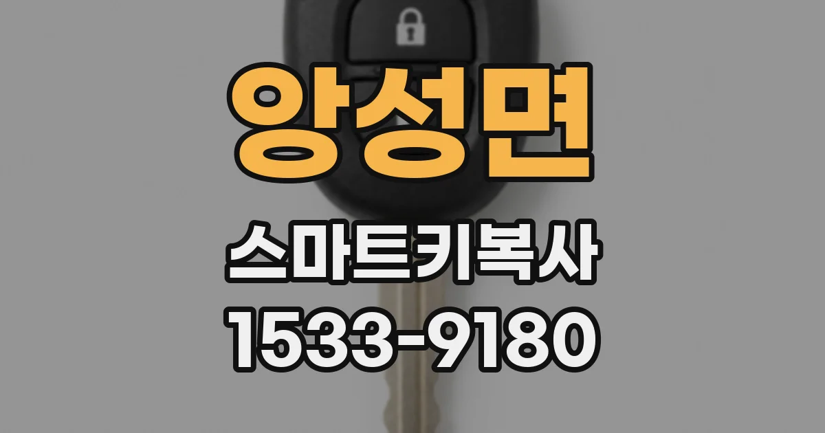 앙성면 스마트키복사