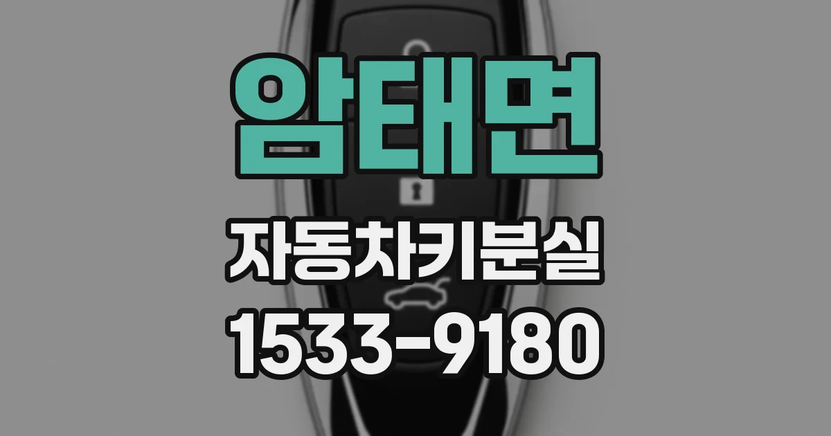 암태면 자동차키분실