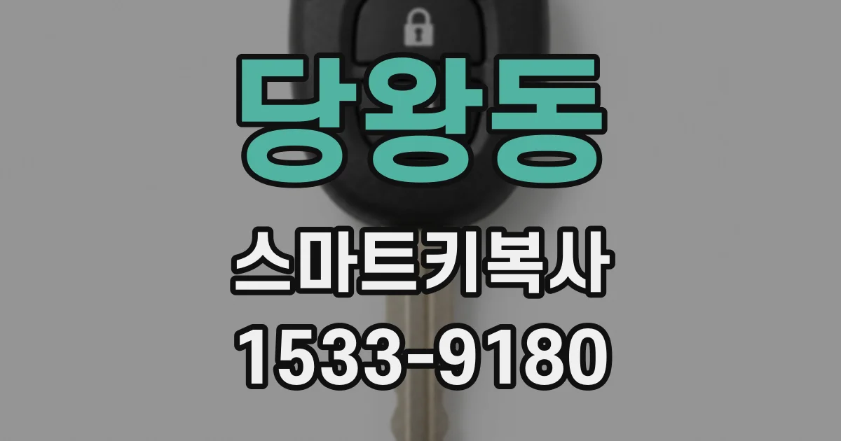 당왕동 스마트키복사