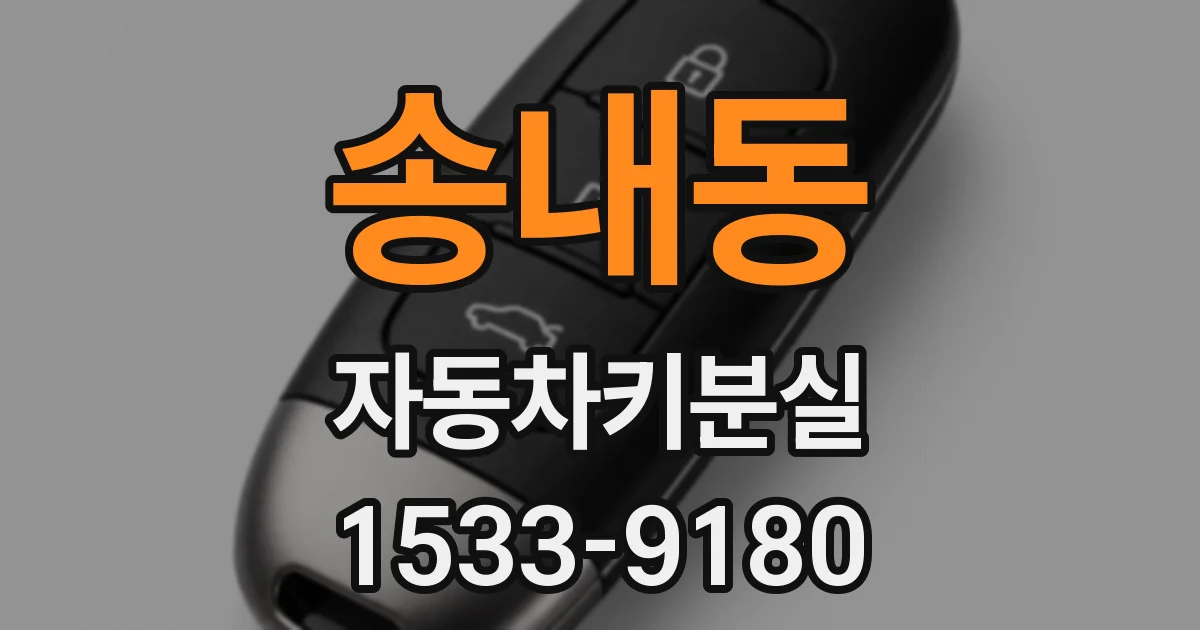 송내동 자동차키분실