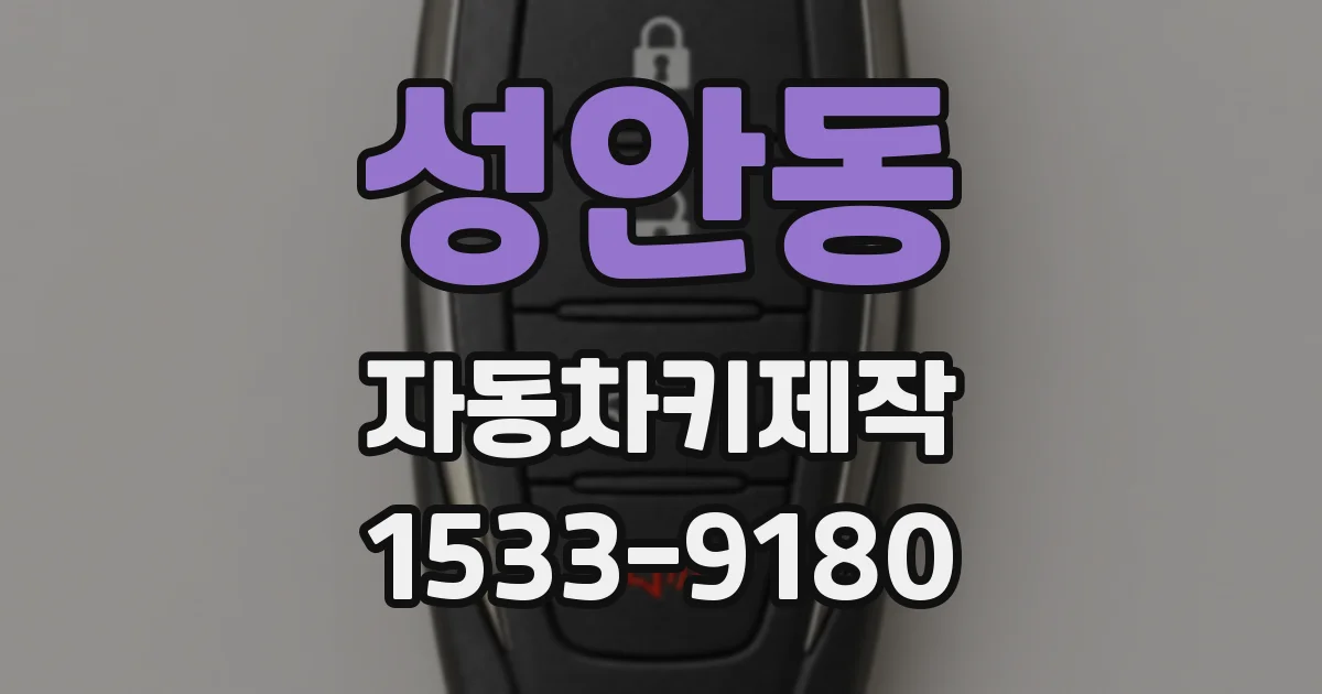 성안동 자동차키제작