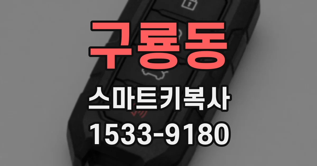 구룡동 스마트키복사