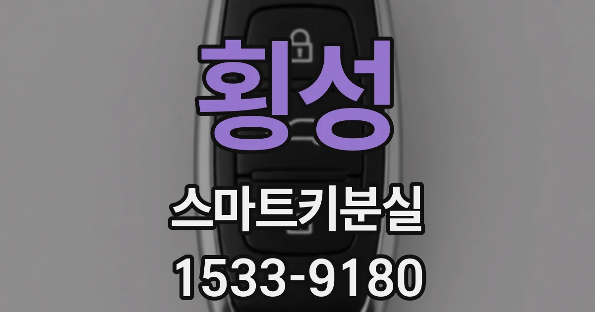 횡성 스마트키분실