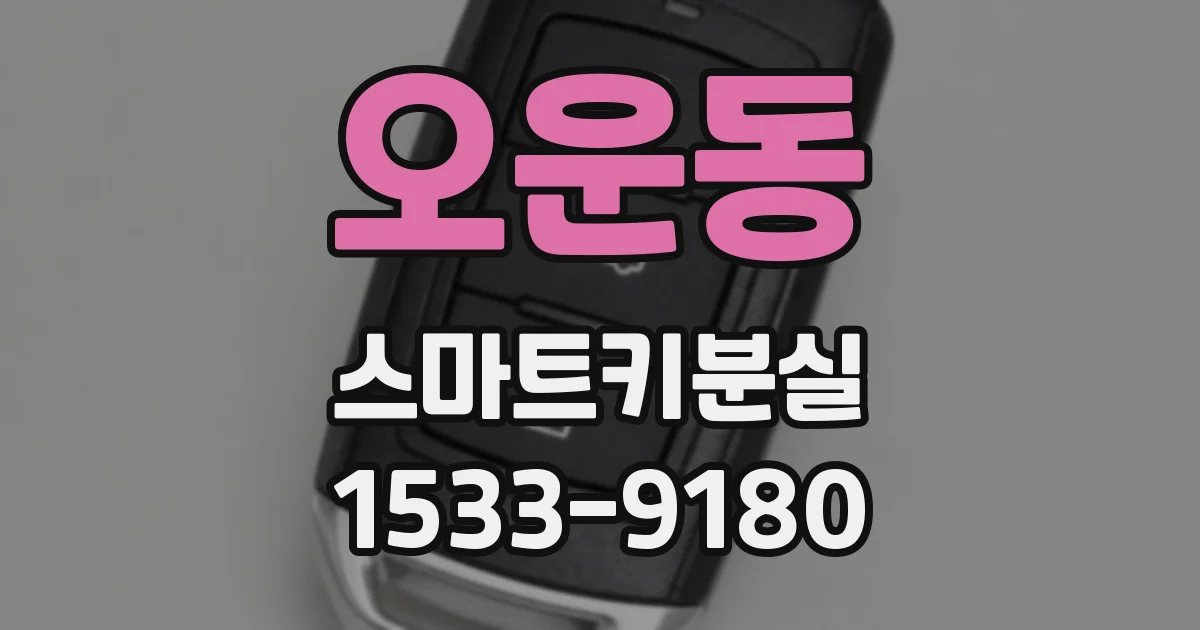 오운동 스마트키분실