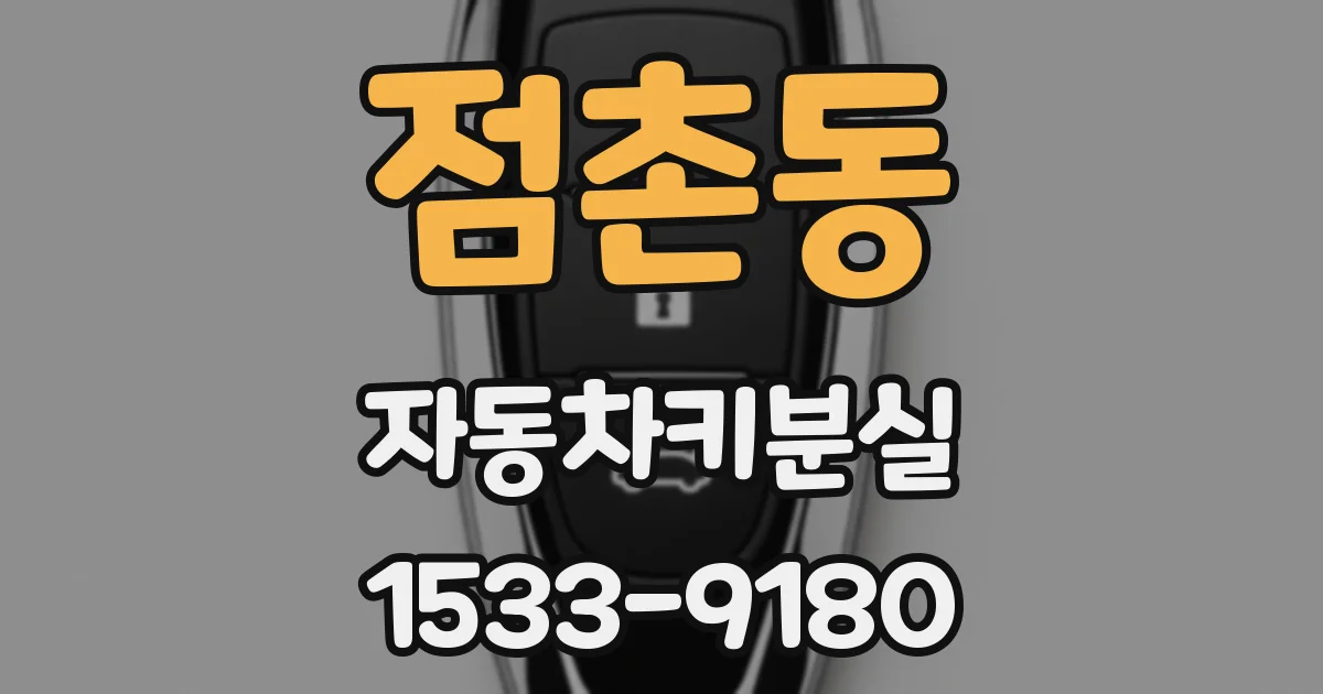 점촌동 자동차키분실