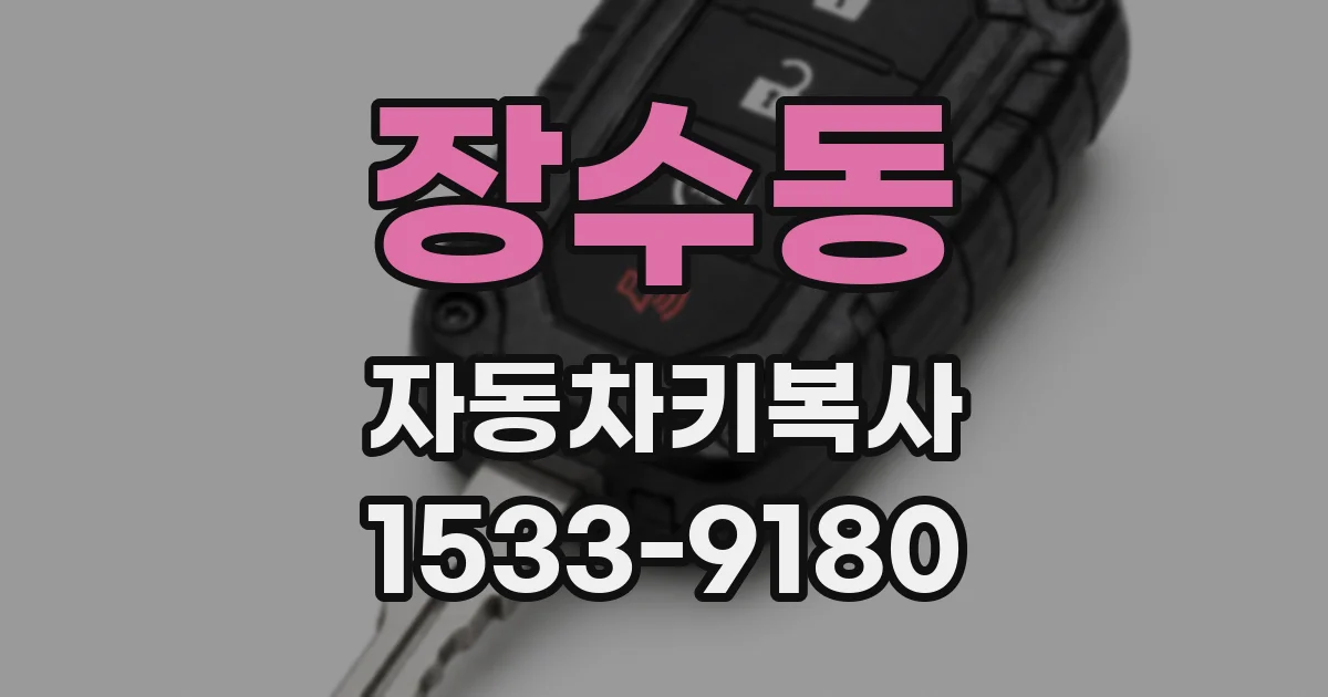 장수동 자동차키복사