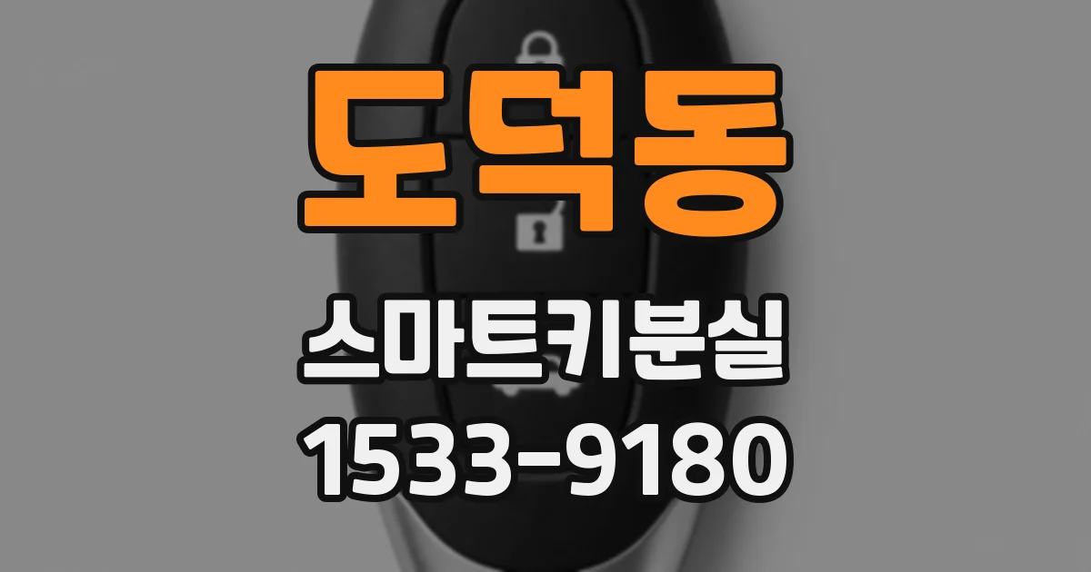 도덕동 스마트키분실