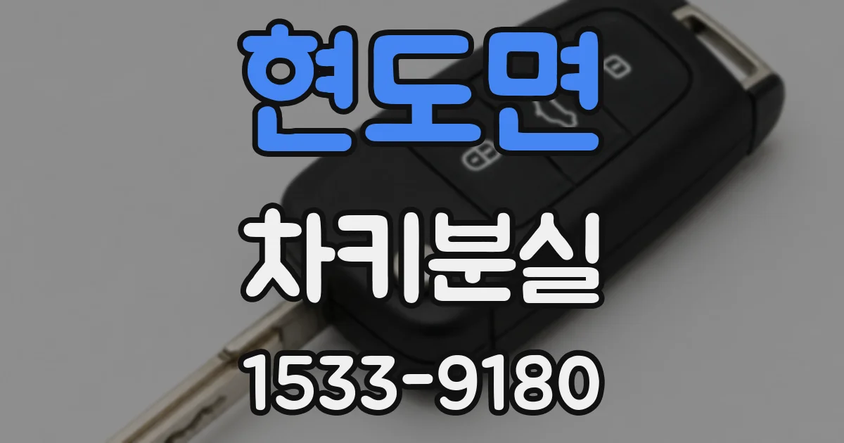 현도면 차키분실