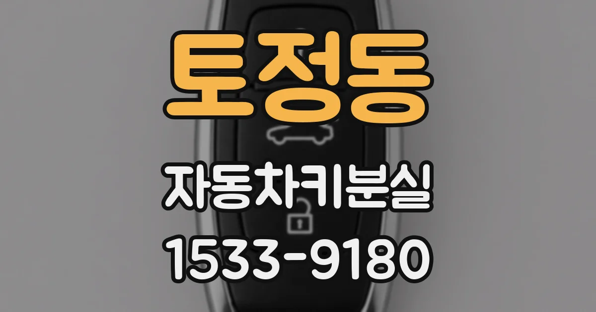 토정동 자동차키분실