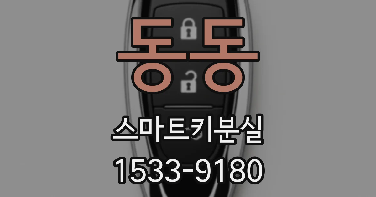 동동 스마트키분실