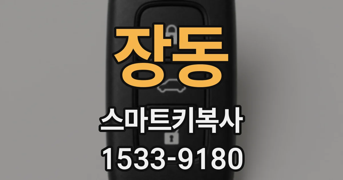 장동 스마트키복사