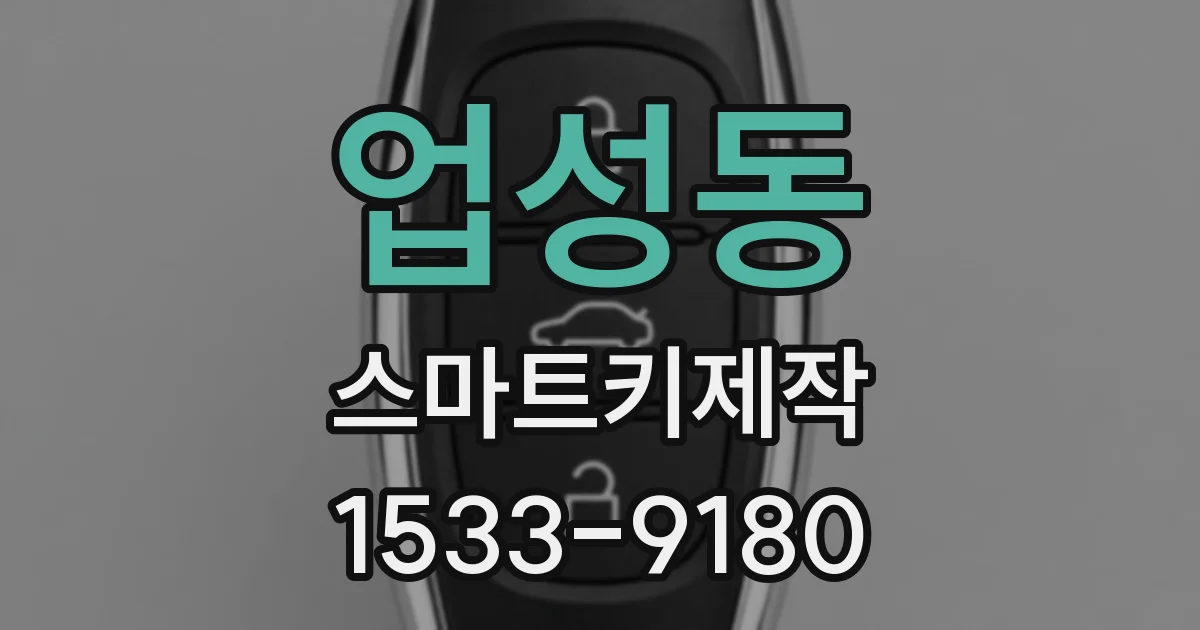 업성동 스마트키제작