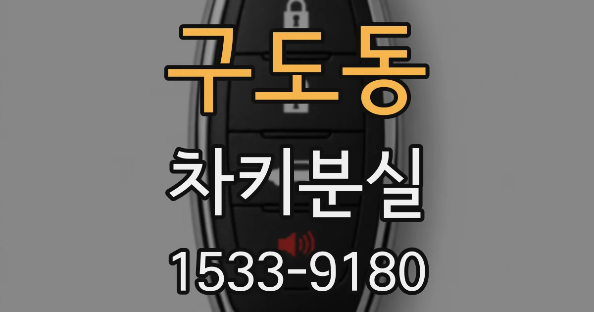 구도동 차키분실