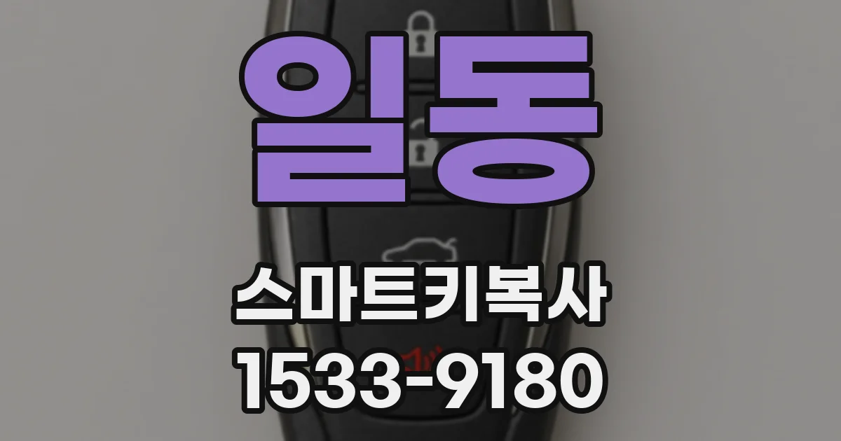 일동 스마트키복사