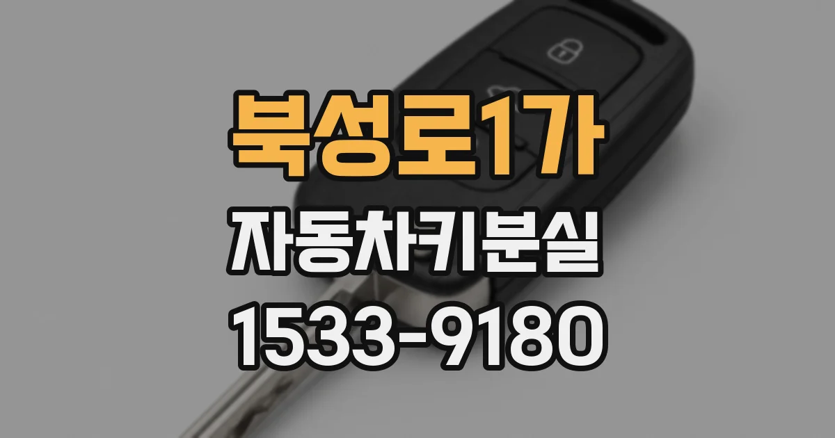 북성로1가 자동차키분실