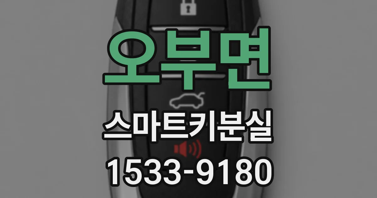 오부면 스마트키분실