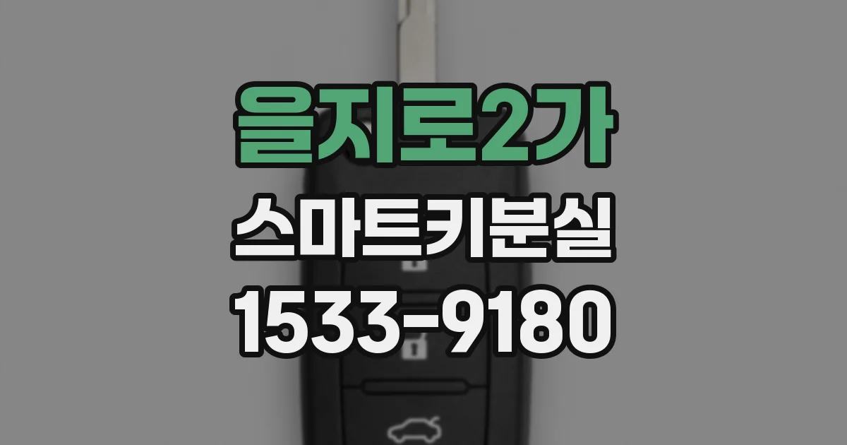 을지로2가 스마트키분실