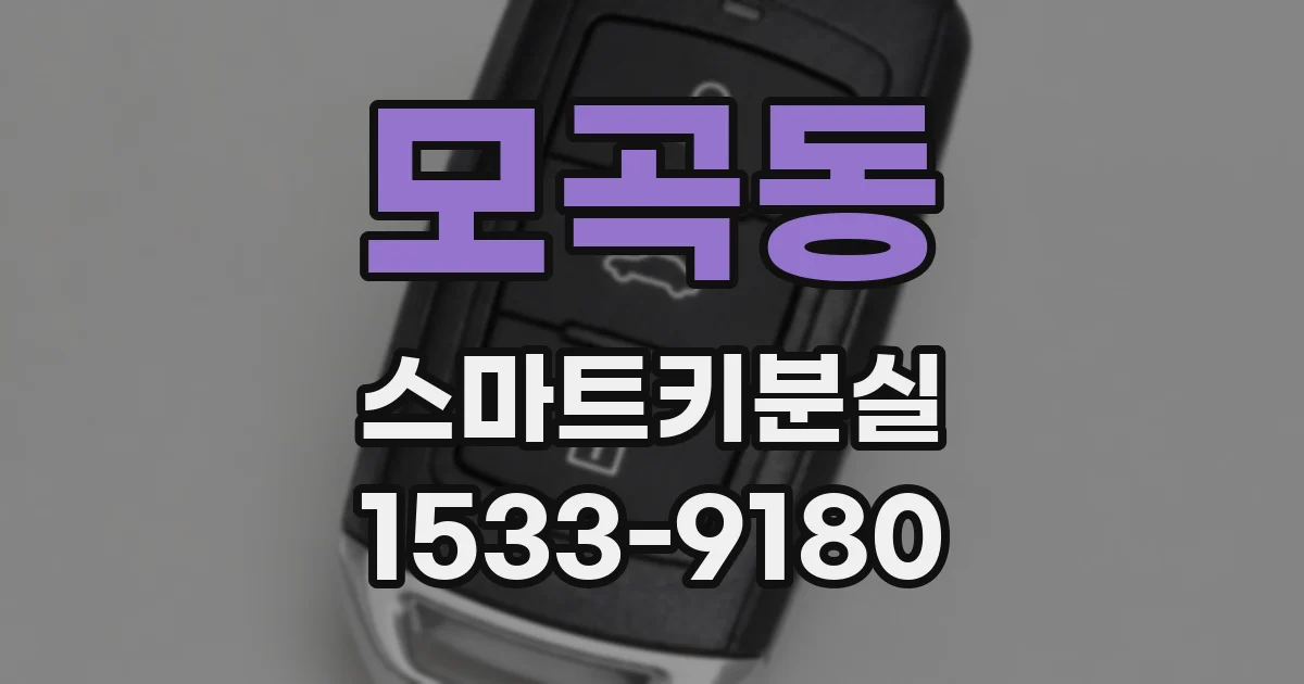 모곡동 스마트키분실
