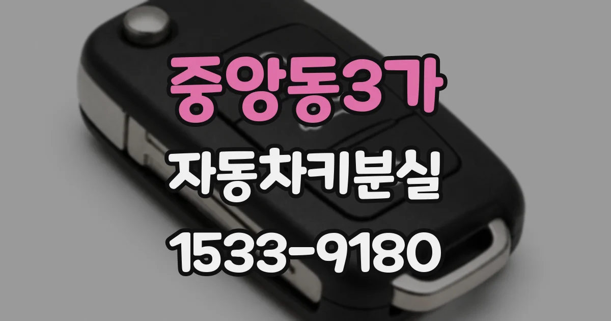 중앙동3가 자동차키분실