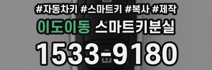 이도이동 스마트키분실