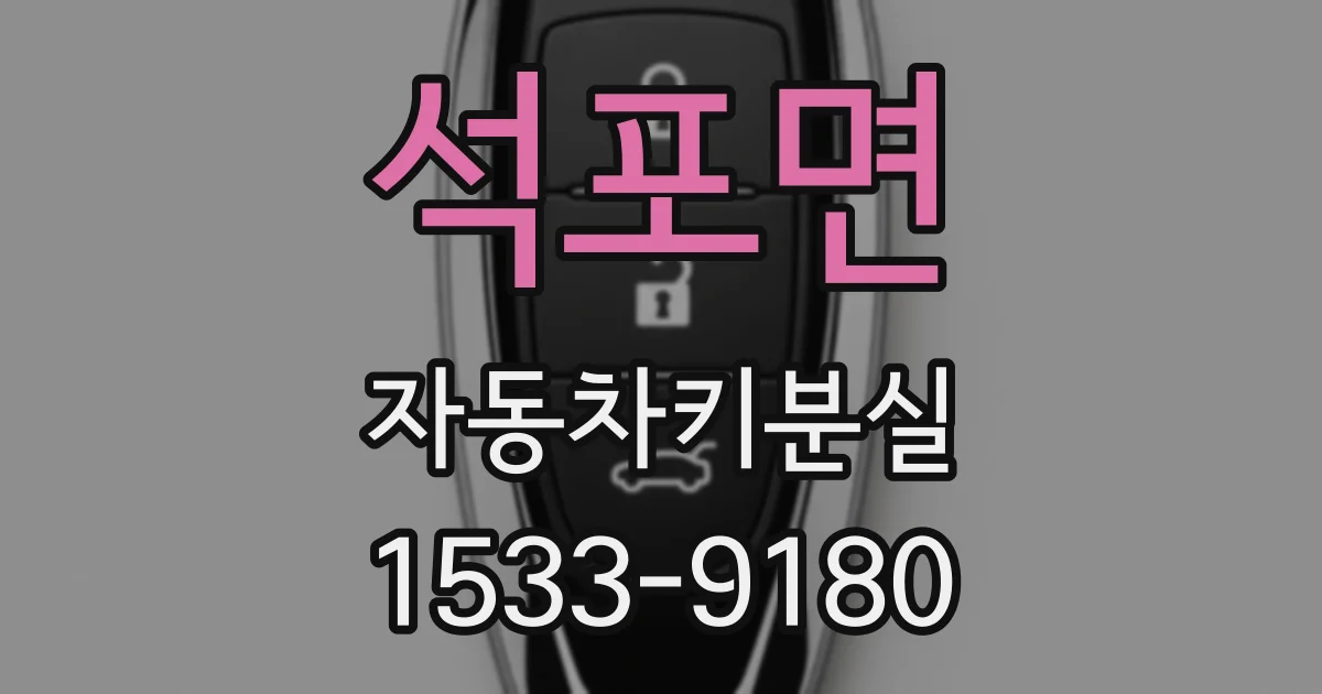 석포면 자동차키분실