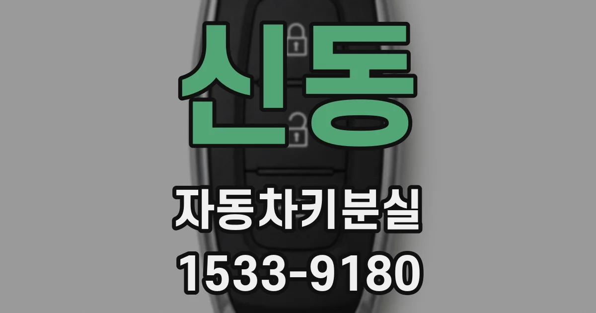 신동 자동차키분실