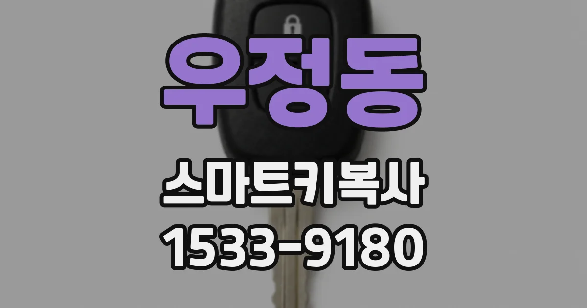 우정동 스마트키복사