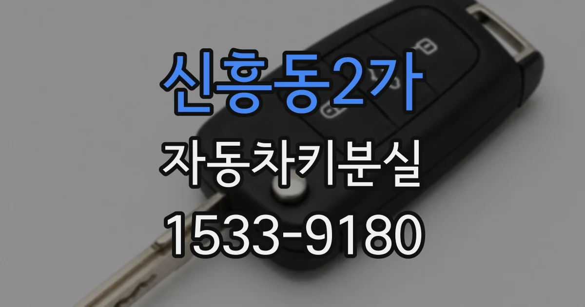 신흥동2가 자동차키분실