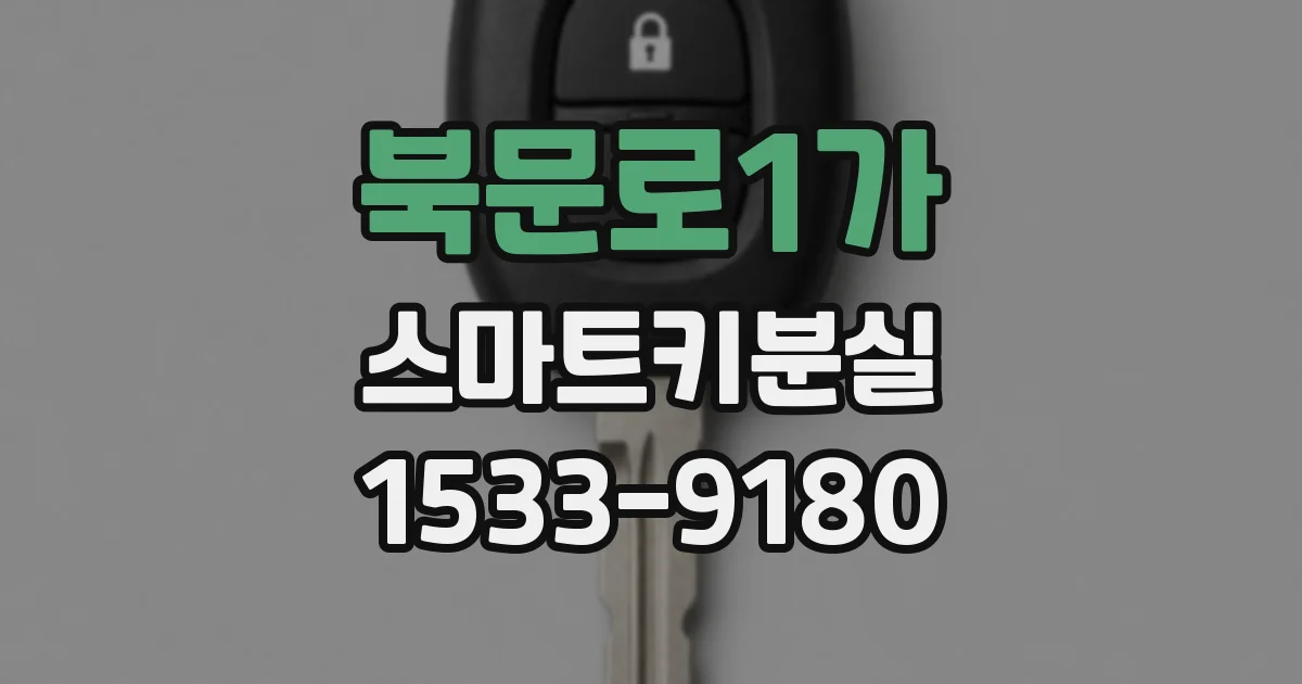 북문로1가 스마트키분실