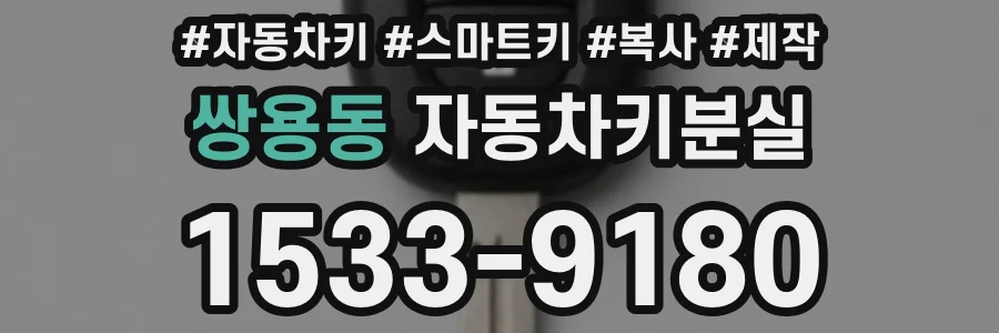 쌍용동 자동차키분실