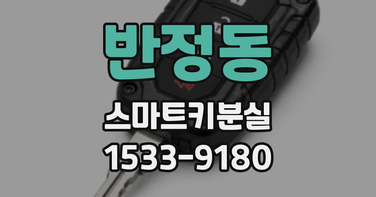 반정동 스마트키분실