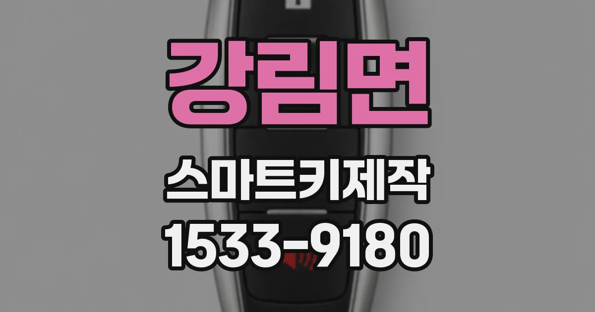 강림면 스마트키제작