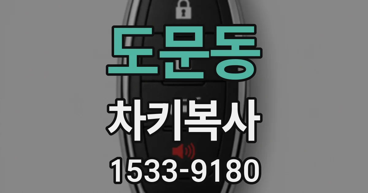 도문동 차키복사