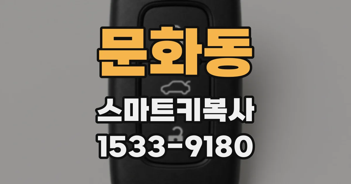 문화동 스마트키복사