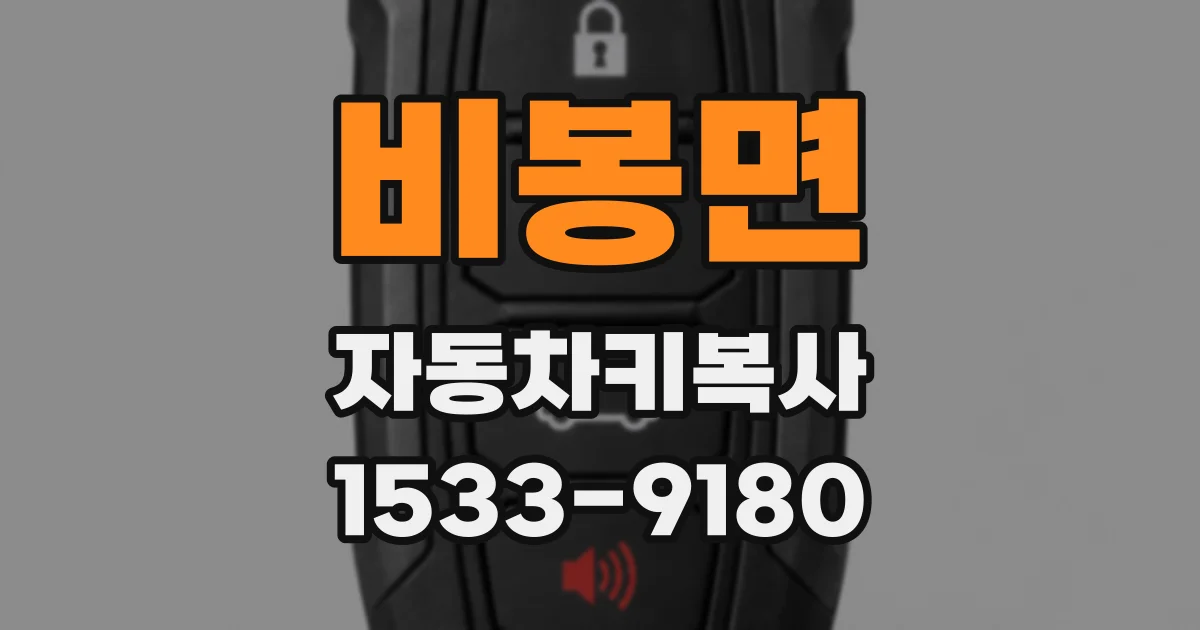 비봉면 자동차키복사