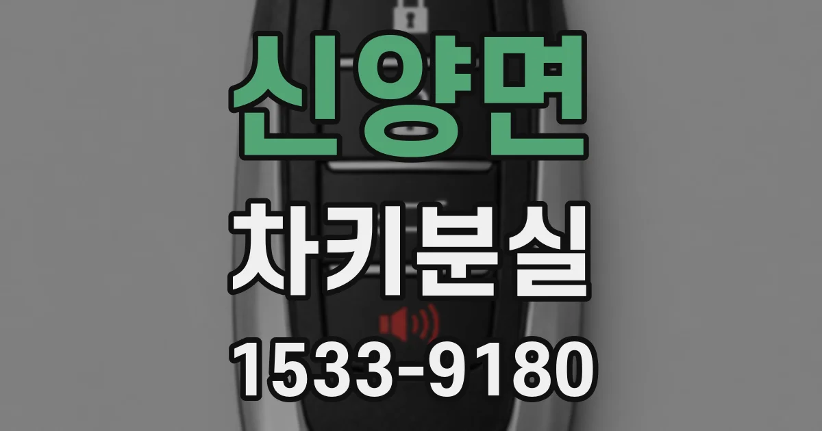 신양면 차키분실
