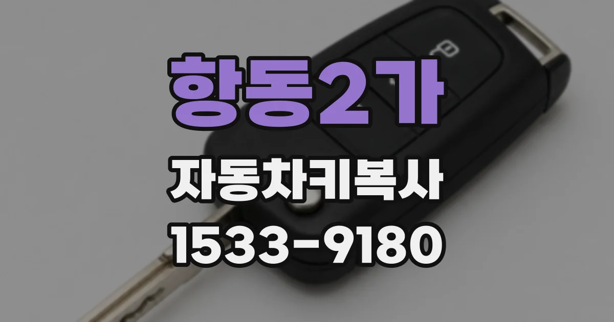 항동2가 자동차키복사