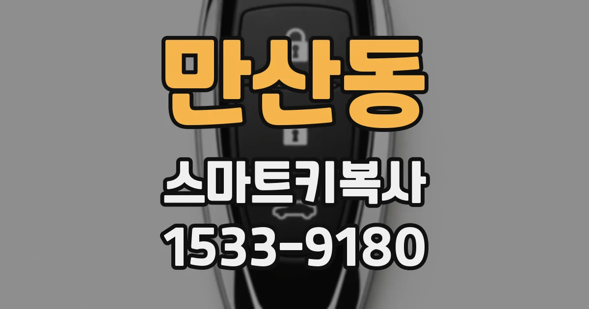만산동 스마트키복사