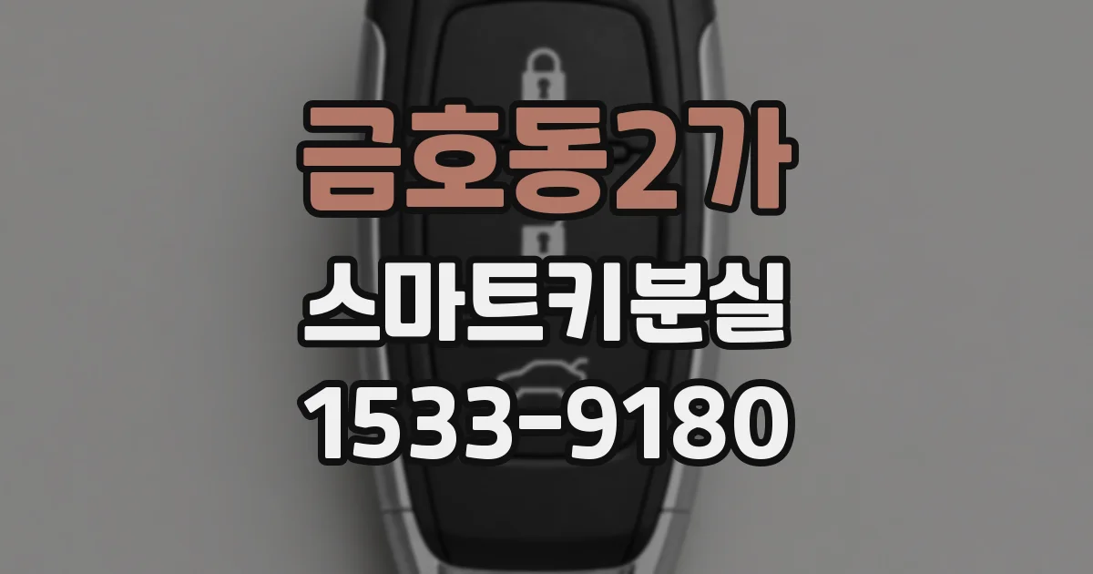 금호동2가 스마트키분실