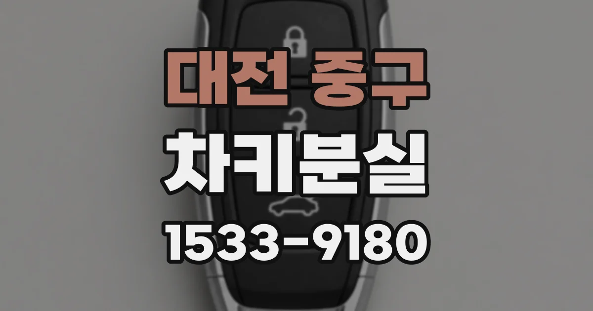 대전 중구 차키분실