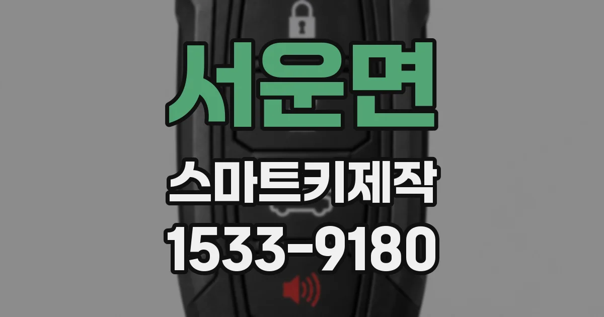 서운면 스마트키제작