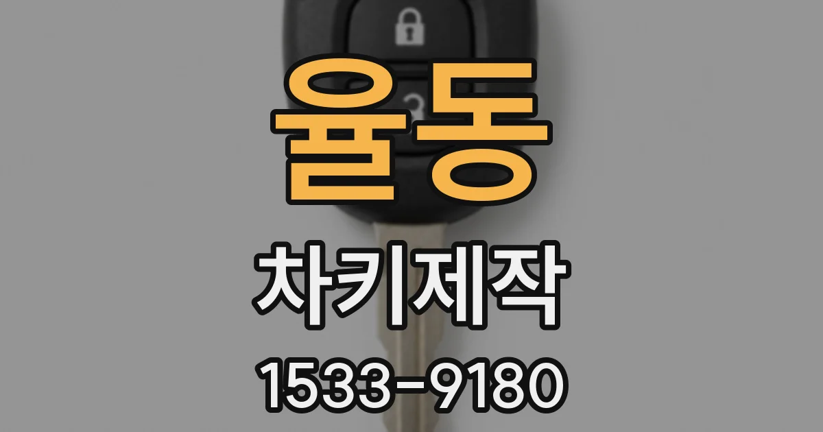 율동 차키제작