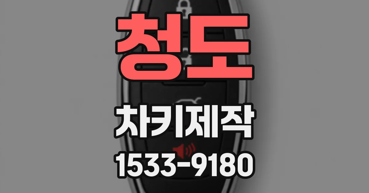 청도 차키제작