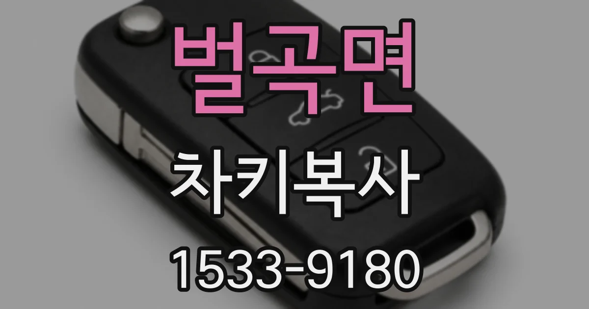 벌곡면 차키복사
